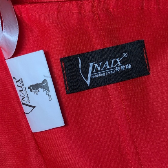 VNAIX Satin A Line Bow Straps Mini Cocktail Prom Dress Club Party size 6/8 - Picture 8 of 9